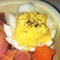 枝めろ's cooksnap of when they made 簡単お弁当1品★マヨゆで卵♪.