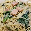 ☆にい☆'s cooksnap of when they made 簡単♪ほうれん草のクリームパスタ♡.
