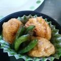 しのぷっち's cooksnap of when they made 簡単!お弁当にも!鶏ひき肉つくね.