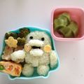 なつちはママ's cooksnap of when they made くちぱっちのデコふりおにぎり✿キャラ弁.