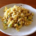 まひろりこ's cooksnap of when they made 春休みのお昼ご飯に♪いかなごチャーハン☆.
