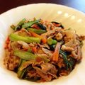 まきのこ。's cooksnap of when they made 小松菜と豚肉のオイスター炒め.