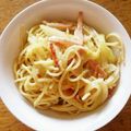 ☆レンココ☆'s cooksnap of when they made 簡単超！濃厚カルボナーラ ♡.