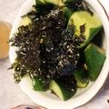 ◆みー◆'s cooksnap of when they made 塩麹で♪胡瓜と韓国のりの和え物.