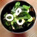 クックP4PLGM☆'s cooksnap of when they made ☺胡瓜とわかめとちくわの酢の物.