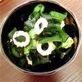 クックP4PLGM☆'s cooksnap of when they made ☺胡瓜とわかめとちくわの酢の物.