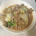 クック85LT3Z☆'s cooksnap of when they made 酒粕で温まる♡白菜と豚肉の炒め物♡.