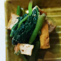 クック2L0ENV☆'s cooksnap of when they made 菜の花と厚揚げの白味噌ごま酢和え.