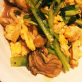 あしゅぽよ's cooksnap of when they made 牡蠣と小松菜と卵のオイスターソース炒め.