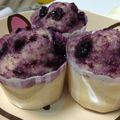 ちゃここゆき's cooksnap of when they made ブルーベリーヨーグルト蒸しパン.