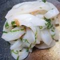 ゆりぼぉ's cooksnap of when they made イカ刺しの梅肉和え.