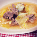 えぎっこ's cooksnap of when they made 牛すじ肉と白菜のとろとろ煮.