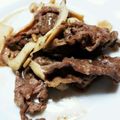 こざざざざ's cooksnap of when they made 牛肉のきのこバター醤油炒め.
