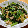 うのっこリー's cooksnap of when they made さば水煮缶deかぶ菜と油揚げの炒め煮.