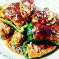 さく助さん's cooksnap of when they made 濃厚ソースのピーマンの肉詰め.