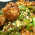 かのん..ｐｊ.'s cooksnap of when they made コチュジャン唐揚げ☆おくら南蛮だれ.