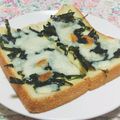 まあまま☆0403's cooksnap of when they made 和風✿大葉と刻み海苔のチーズトースト.