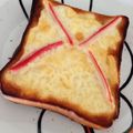 しーちゃんんん's cooksnap of when they made カニかまチーズトースト.