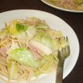 NKTキッチン's cooksnap of when they made 簡単！キャベツとアンチョビのパスタ♪.