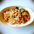 mqxx's cooksnap of when they made 乾麺でタイ風の焼きうどん（パッタイ風）.