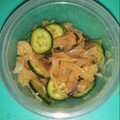 ☆miona's cooksnap of when they made きゅうりとワカメのクラゲ和え.
