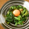 遠野物語's cooksnap of when they made 旨い！ホウレンソウの黄身のせおひたし.