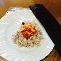 いじゅむ's cooksnap of when they made ☆ツナキムチのクルクルラップおにぎり☆.