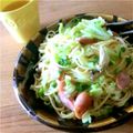 しちぶづき's cooksnap of when they made キャベツ・ウインナ・キノコのスパゲティ.