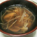 ゆーちゃん？'s cooksnap of when they made 簡単♪ ターサイと 椎茸 卵の中華スープ.