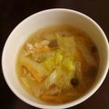くっまぁ's cooksnap of when they made 春雨と白菜の中華スープ.