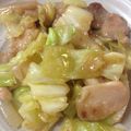 H♡S's cooksnap of when they made 鳥むね肉と春キャベツの生姜焼き.