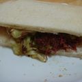 mikiha5's cooksnap of when they made キャベツとコンビーフのサンドイッチ.