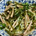 ひめのママン's cooksnap of when they made 簡単１品✿切り昆布とモヤシの梅肉和え✿.