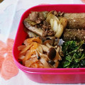 westerly's cooksnap of when they made 豚とキャベツとえりんぎのソース炒め。.