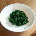 かおpon's cooksnap of when they made ヨモギの塩、オリーブオイル和え♪.