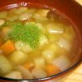 ぽんぷー's cooksnap of when they made ★和ふぅ～野菜のコロコロコンソメスープ★.