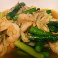 todachima's cooksnap of when they made ☆えびとアスパラの炒め☆.