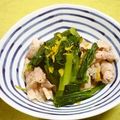 Haru Haru's cooksnap of when they made 香味柚子☆豚しゃぶの小松菜煮.
