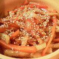 harmony930's cooksnap of when they made にんじんとちくわのきんぴら.