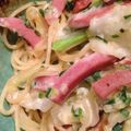 涼月花's cooksnap of when they made イカとキャベツの和風マヨ醤油味のパスタ.