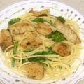 クック7QB3A5☆'s cooksnap of when they made 鱈と菜の花のクリームパスタ。.