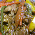 Rick_t's cooksnap of when they made 春雨と豚肉のゴマ風味炒め.