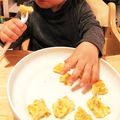 ＲＫくんママ's cooksnap of when they made 手づかみ離乳食 長芋たっぷりおやき風.