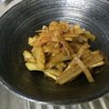 いぐれい's cooksnap of when they made 春野菜うどのきんぴら・炒めて煮て副菜に.