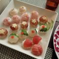 ♡♡meg♡♡'s cooksnap of when they made ひな祭りに☆生ハムのてまり寿司.