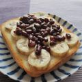 doiko's cooksnap of when they made バナナぜんざい！？甘いトースト.