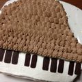 こちょぼーる's cooksnap of when they made ピアノのデコレーションケーキ♪♪.