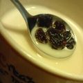 たもたん's cooksnap of when they made ラムレーズンin黒蜜ホットミルク.