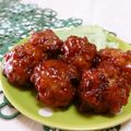 赤い電話's cooksnap of when they made お弁当にも♪肉団子のケチャップあん☆.