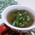 赤い電話's cooksnap of when they made 即席　簡単　わかめ＆とろろスープ.